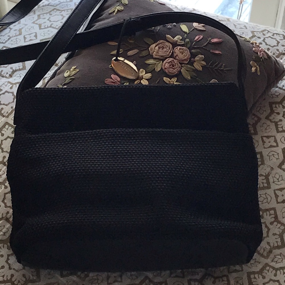 Liz Claiborne woven fabric crossbody-NWOT